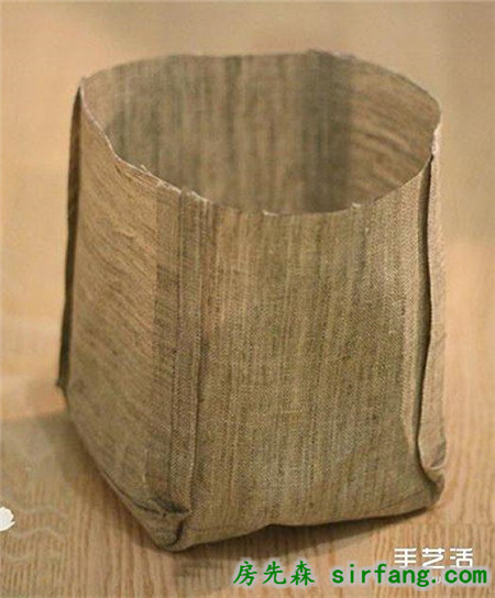 不織布置物筐手工制作 森系收納布筐DIY教程