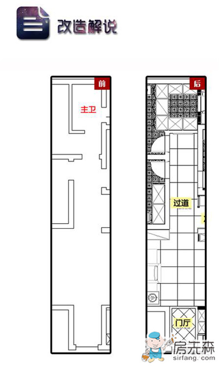 必美公益户型改造案例 挤一个衣帽间 142平入户主卧穿堂煞轻松破解！