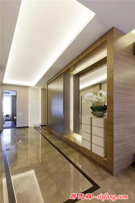 150平现代简约豪华装修，卧室电视墙比客厅还要美！