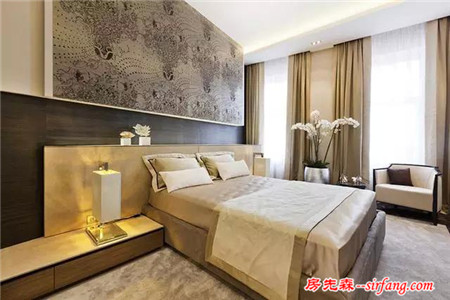 150平现代简约豪华装修，卧室电视墙比客厅还要美！