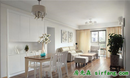 100㎡現(xiàn)代簡約三居室，不僅好看而且實用！