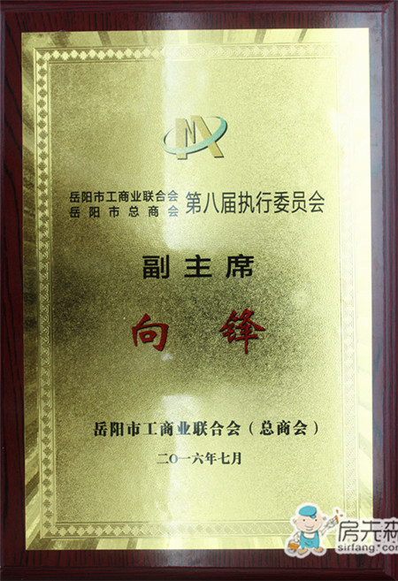 向锋当选岳阳市工商联第八届执行委员会副主席