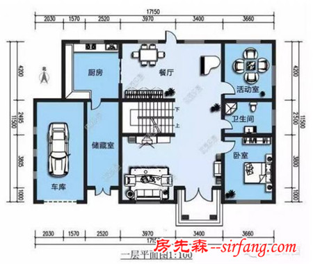 2套农村房户型，车库设计有点意思
