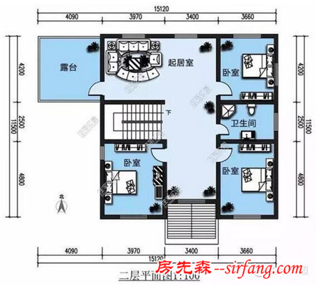 2套农村房户型，车库设计有点意思