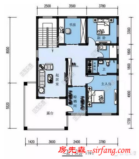 2套农村房户型，车库设计有点意思