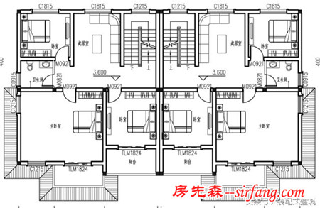 兄弟自建房，3层双拼别墅11X19米，回村照着盖一栋！