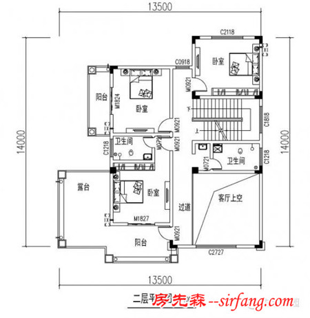 农村13.7X14.2米接地气自建房，经典时尚！