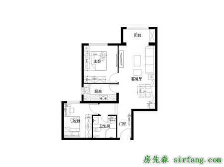 海之恋，绿地81平装修选择地中海