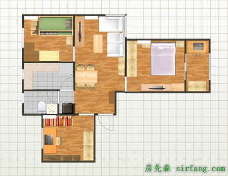 85平米三房自在小宅，日式风+北欧风