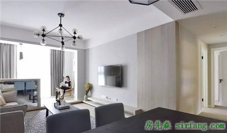 106㎡现代简约装修案例，收纳就像手机内存！