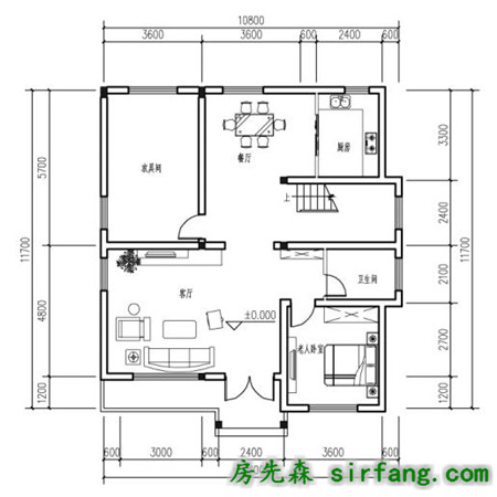 10X11米农村3层别墅，清新亮丽很适合生活！