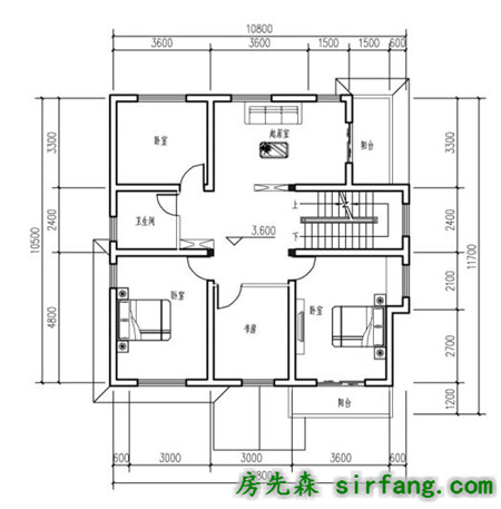 10X11米农村3层别墅，清新亮丽很适合生活！