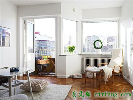 54平米纯白公寓简单干净单身男女住所
