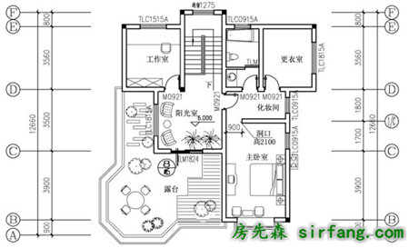 现代又实用的农村别墅，占地12X11米格局错落有致，含全图！