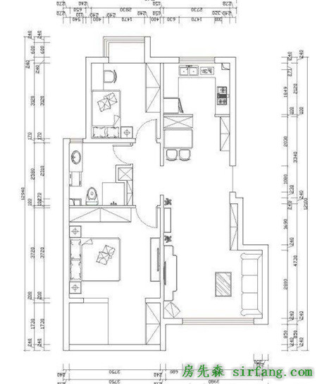 21万装82平两居小屋，美式乡村混搭地中海风