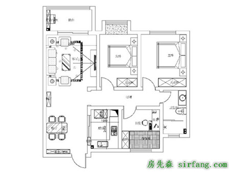 效果图出来，房子似乎大了不少|东山郡95㎡欧式