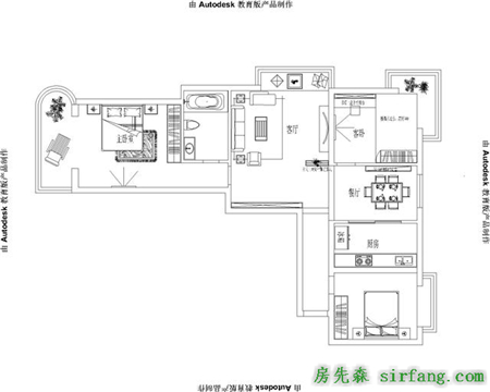 喜欢大飘窗，中南世纪城135平装修方案