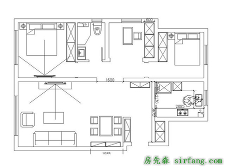 青特花溪地110平装修方案，港式情怀