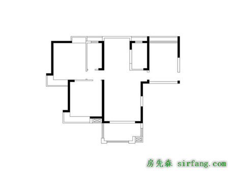 金茂湾100平三居室装修方案，简欧轻
奢