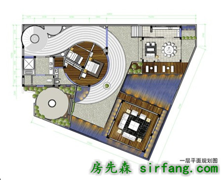 重庆最好别墅设计公司之一RB设计事务所1200平米江景别墅设计