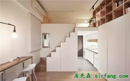 19㎡挑高迷你小公寓，打開門竟別有洞天！