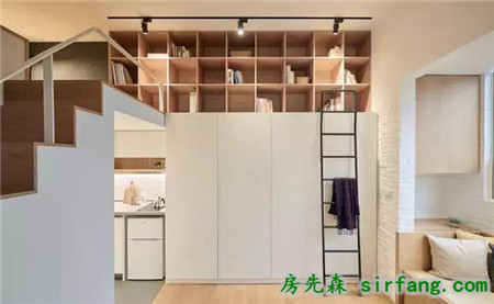 19㎡挑高迷你小公寓，打開門竟別有洞天！