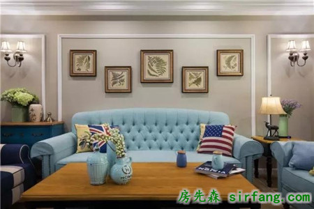 130㎡现代美式三房，功能要实用，细节要品质
