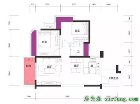 预算少，空间紧，70平米小两居咋装得舒服