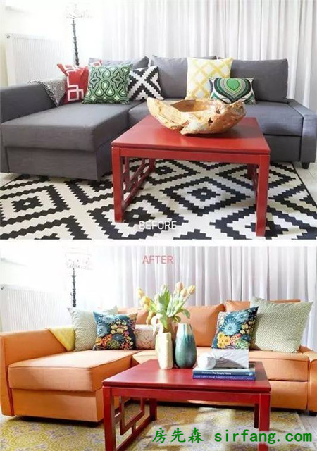 不换沙发也能让客厅焕然一新？全因这些小改变！
