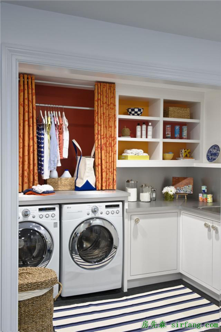 家里如果有这样的洗衣房，我愿意天天洗袜子！漂亮又实用！