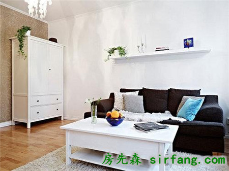 46平清雅型白领公寓 一房一厅简洁实用