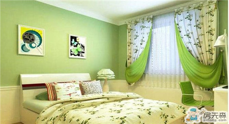 家居搭配 绿色墙纸配什么家具好