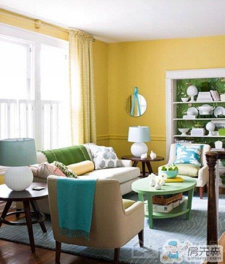 用多颜色彩家具 搭配出超省家居空间