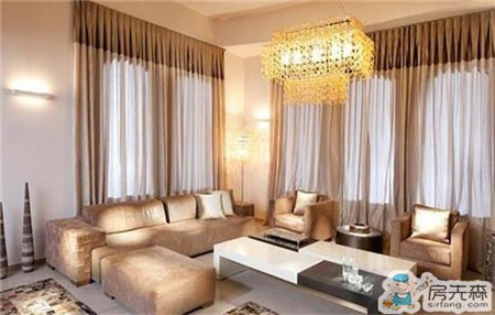 客厅窗帘颜色的搭配 与沙发互相呼应效果更佳