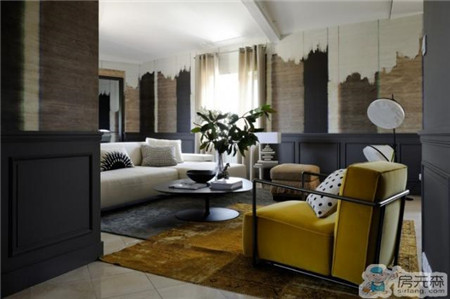 法国里昂经典住宅样板间装修效果图 国外的色彩搭配非常棒！