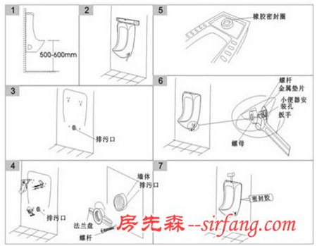 挂式小便器怎么安装  挂式小便器安装步骤详解