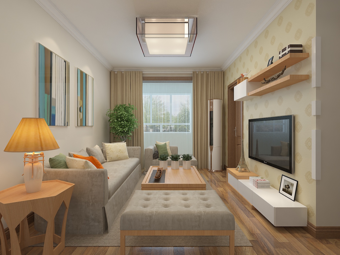 香石公寓65㎡ 現代簡約風格二居室