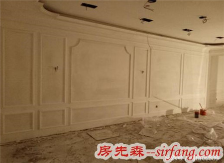 业主用石膏线代替了护墙板，立马省1000每平米