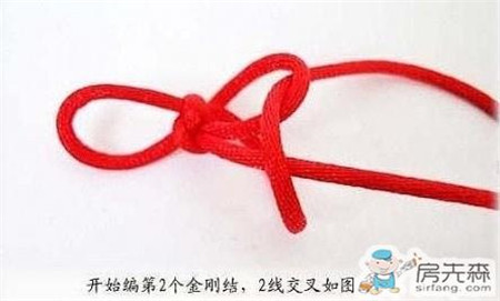 DIY金刚结红绳手链  太美啦